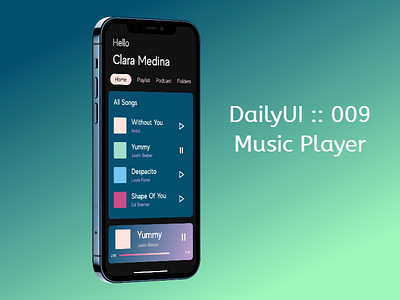 Daily UI :: 009 Music Player