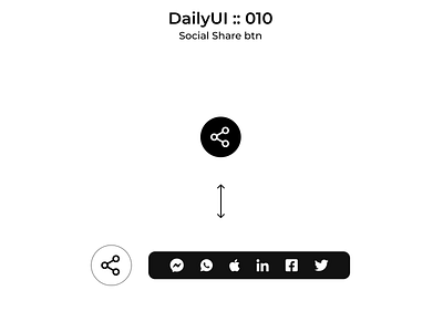 DailyUI :: 010 Social share daily 100 challenge daily ui dailyui design social share social sharing ui webdesign