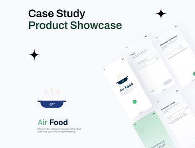 Air Food Case Study design logo minimal ui