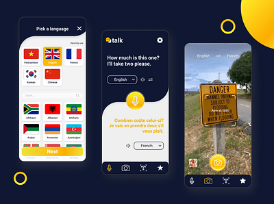 Language Learning App | Mobile language language app learning app mobile translate uidesign