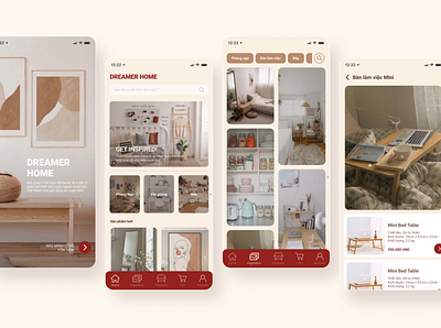 Furniture | Mobile App aesthetics furniture inspiration mobile design neutral ui challenge uidesign