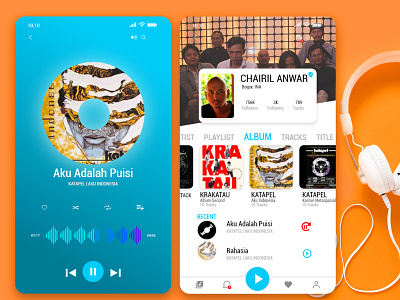 Socimusic app design music music app playlist ui