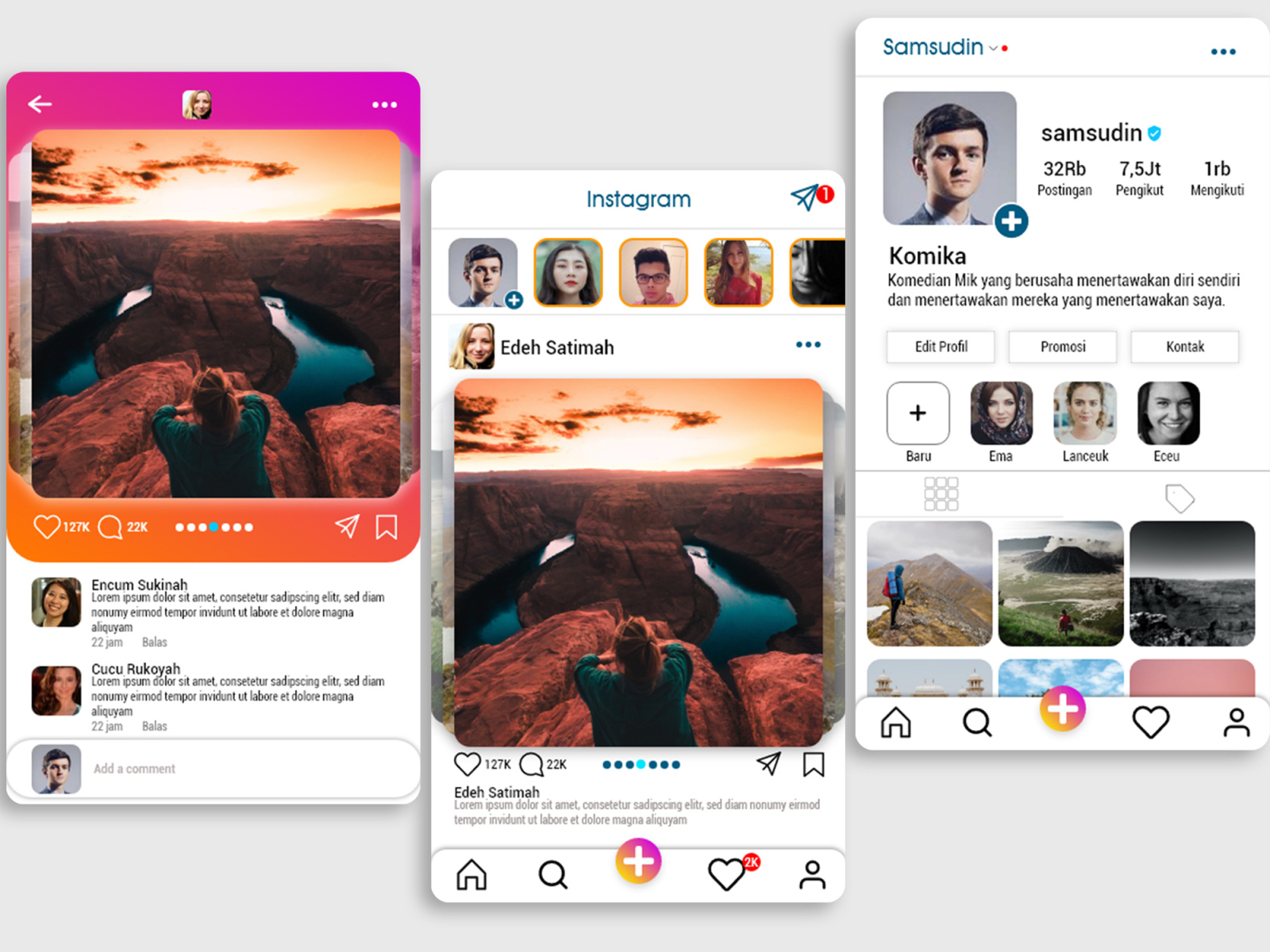 IG concept by Wahyudi on Dribbble