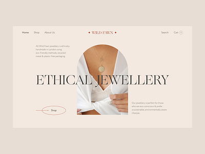 ethical jewellery. e-commerce