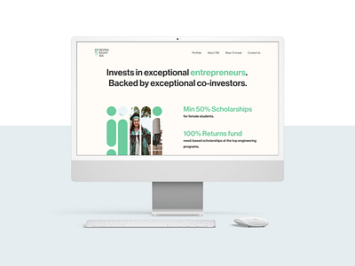 Investor Homepage app design branding cofounder design homepage illustration investor logo responsive serivces ui uiux user experience user interface ux web design website white background