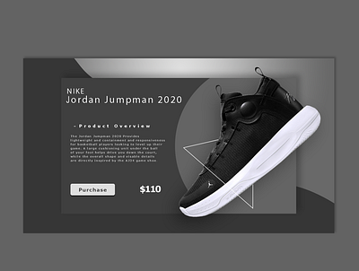 Web Design - Nike Jordans art branding design illustration illustrator typography vector web website