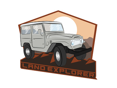 Land Cruiser design graphic graphic design illustration illustrator logo logodesign mascot vector