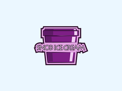 Day27 - Ice Cream Company branding design graphic design illustration illustrator logo snobicecream logo typography vector