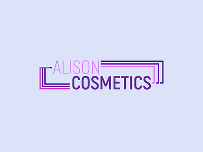 LogoCore Challenge - Alison Cosmetics branding design graphic design illustration illustrator logo typography vector