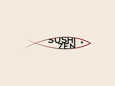 LogoCore Challenge - Sushi Zen branding design graphic design illustration illustrator logo typography vector