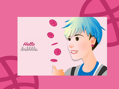 Hello dribbble illustration design design dribbble graphic design graphicdesign graphics illustration illustration design illustrations illustrator