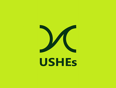 USHEs Logo design branding design graphic design illustration logo