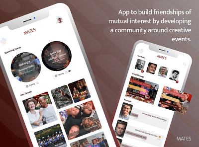 MATES : Friendship & Community App android app app community friendship ios app mobile app design mobile ui ui design ux design ux ui design