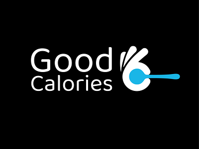 Good Calories abstract branding calories clean elegant fitness food green health healthy identity logo minimal minimalistic modern ok restaurant spoon vegan vegetarian