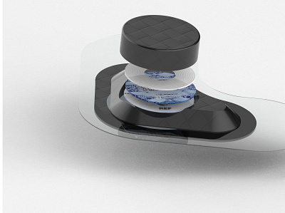 Solvo - Sleep Apnea Biometric Sensor 3/3 biometric sensor design keyshot medical device render sleep apnea