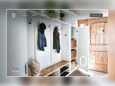 Furniture Mudroom Website design furniture landing page mudroom ui web design