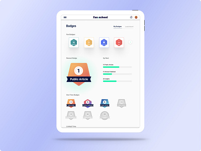 Badging System badges badging games graphic design medals ui design