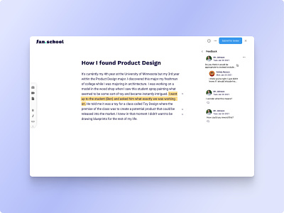 Article feedback feature