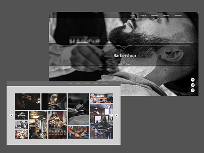Barbershop design ui uiux ux uxdesign web website