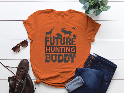 Future Hunting Buddy bulk t shirt creative logo design custom tshirt design design graphic design logo and branding logo design minimalist logo design tshirt tshirt design tshirtdesign typography