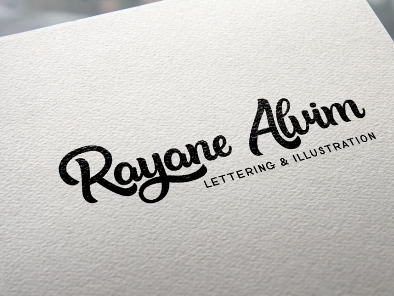 rayane alvim logo mockup by customdesignbd on Dribbble