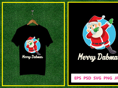 Merry Dabmas Christmas T-Shirt Design navidad trend