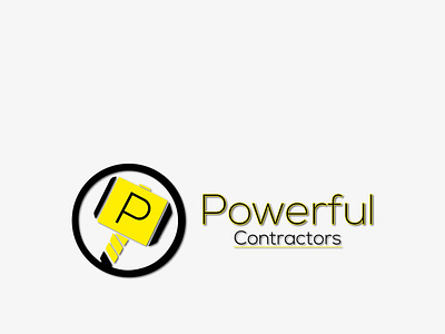 Powerful Contractors Company Logo Design