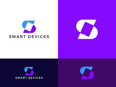 Smart Device branding design corporate design creative logo flat design minimalist logo modern logo smartphone technology