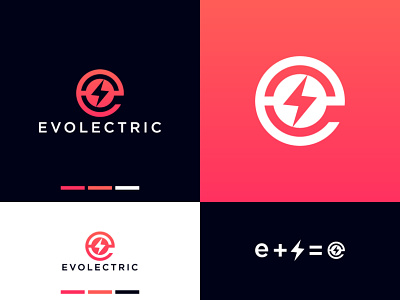 E logo bolt brand design brand identity creative logo electric flat logo design lighting minimalist logo modern logo unique logo