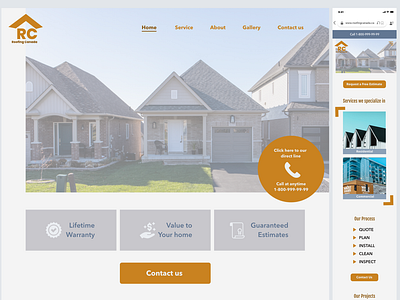 Roofing Company Web Design