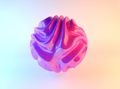 abstract sphere 3d cinema 4d illustration