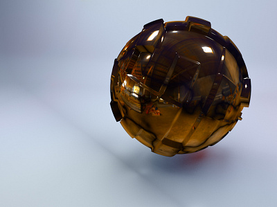 abstract sphere 3d cinema 4d illustration