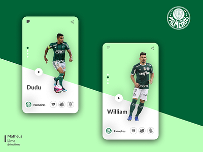Football Players brazil design football illustration mobile player soccer sport sports ui uiux ux uxdesign