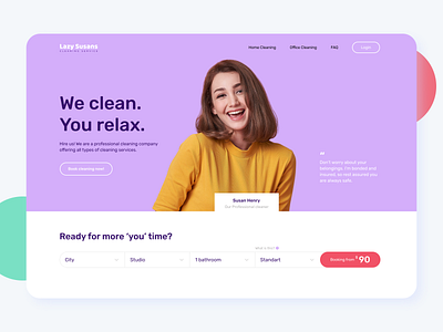 Main page design ui ux web website