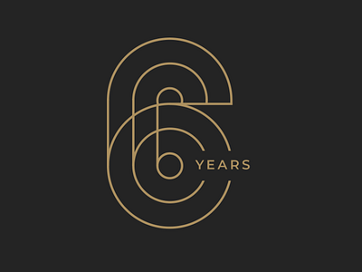 6 years anniversary illustration branding design illustration illustrator logo typography web