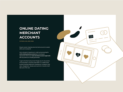 Online dating design illustration logo ui web