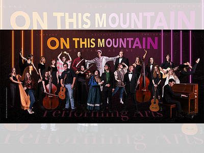 Performing Arts Banner composite design photography photoshop poster promotional design