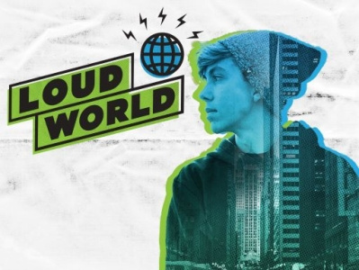 Loud World Podcast composite design graphic graphic design logo photoshop podcast