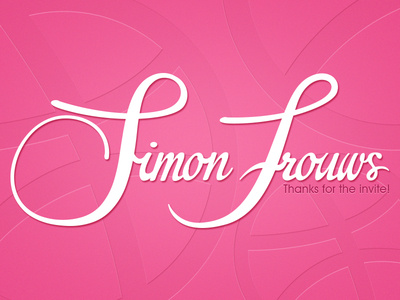 Cheers to Simon!