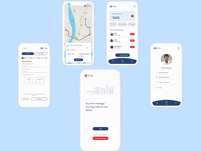 FASTag app design productdesign ui uiuxdesign userinterface ux