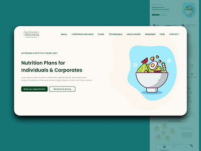 UX/UI design(Nutritionist Website) branding design productdesign ui uiuxdesign ux