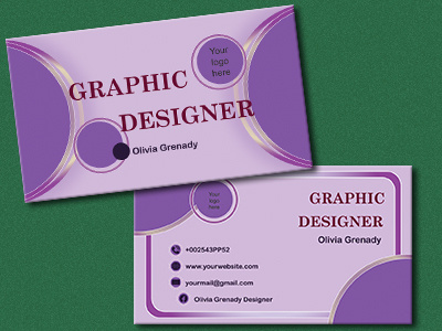 A business card for a graphic designer brand identity branding business card business card design card design graphic design graphic designer illustration logo logo design photoshop