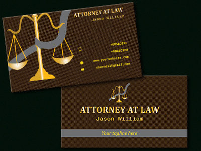 B. card for a lawyer brand design brand identity branding business card business card design card design graphic design illustration logo photoshop