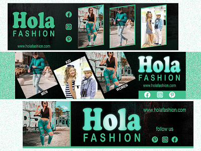 Hola fashion web banner samples