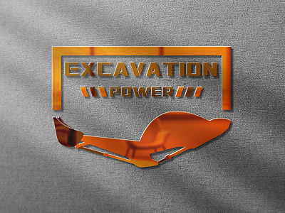 Excavation power (concept logo) brand brand design brand identity branding excavation excavator graphic design identity identity design logo logo design vector visual identity
