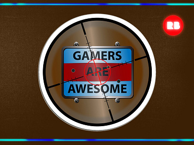 A design for game lovers are awesome coaster design game gamers graphic design illustration print on demand printing product redbubble sniper view sticker t shirt vector video gaming