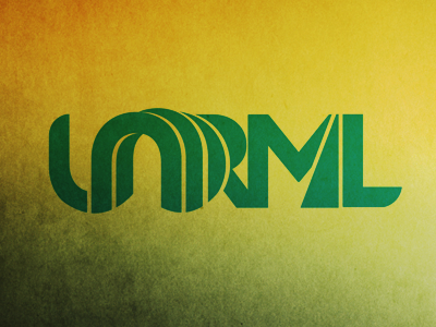 UNRML/Unnormal Workmark Experiment logo wordmark