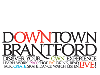 Downtown Brantford ligatures typography wordmark