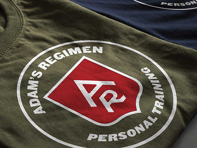Adam's Regimen - T-shirt Mockup apparel concept logo