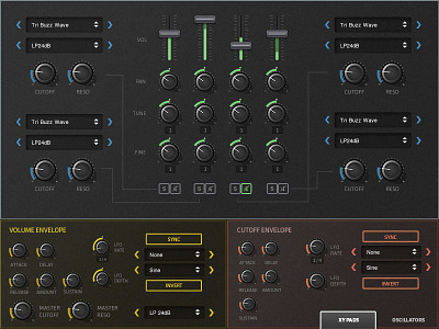 Skeuomorphic-ish Oscillators